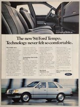 1983 Print Ad The 1984 Ford 4-Door Tempo Best Built American Cars Techno... - £14.10 GBP