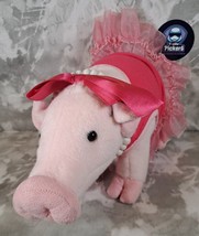 Prissy &amp; Pop Pig Plush Piggy w/ pink tutu Stuffed Piglet Toy 12” - £6.13 GBP