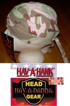 PINK WOODLAND CAMO Camouflage FITTED TIED BANDANA Head Wrap Skull Cap DO... - £9.42 GBP