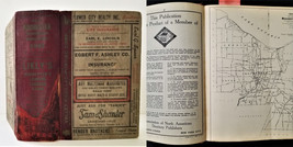 1949 vintage POLK&#39;S ROCHESTER ny DIRECTORY w MAPS genealogy names addres... - $123.70