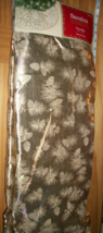 Sandra Lee Holiday Decor 52" Christmas Tree Skirt Gold Pine Cone Design Circle - £17.40 GBP