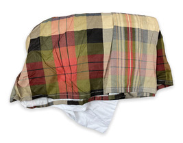 Chaps Ralph Lauren Queen Plaid Bedskirt / Dust Ruffle 15 inch Drop - £45.66 GBP