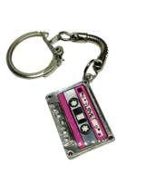 Cassette Tape Keyring Hey DJ 80s 90s Funky Cute Kitsch Retro Cool Fun Novelty Uk - £3.53 GBP