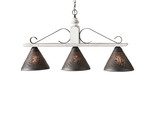 Large Island Light Wood and Metal &quot;Wellington&quot; in Vintage White Made in USA - $449.95