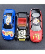 McDonald’s Hot Wheels Sports Car Die Cast Toy Lot Used Played With 3 Veh... - £9.73 GBP