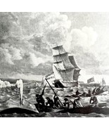 Whaling Ships Davis Straits 1926 Nautical Antique Print Whale Hunting DWW4B - $460.08 MXN