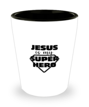 Religious Shot Glass Jesus Is My Super Hero SG  - £9.55 GBP