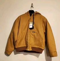 Walls Enduroflex Insulated Bomber Hooded Duck Jacket Work Coat Brown Sz ... - $51.47