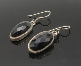 925 Sterling Silver - Vintage Faceted Black Hematite Dangle Earrings - EG8662 - £29.67 GBP