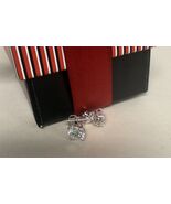 Round Lab Grown Diamond Screw Back Stud Earrings 14K White Gold 2.00ctw - $593.98