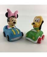 Disney Parks Mickey Mouse &amp; Friends Minnie Mouse Pluto Pull Back Cars To... - £17.09 GBP