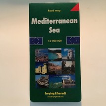 Mediterranean Sea Road Map in English by Freytag &amp; Berndt - £13.97 GBP