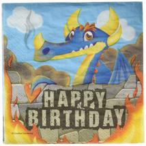 Creative Converting Dragon Happy Birthday Lunch Napkins Party Supplies, ... - $7.83