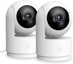 Indoor Security Camera 2K Pet Camera 360 Degree 2.4GHz Home Camera for B... - £109.10 GBP