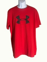UNDER ARMOUR Loose Short Sleeve Red T-Shirt Large - $8.90
