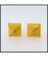 Goldtone atomic star cufflinks - $37.84 CAD