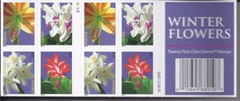 WINTER FLOWERS First Class  (USPS)  FOREVER STAMPS 20 - £15.63 GBP