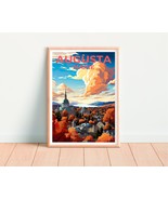 Augusta Travel Poster, Maine Wall Art, Maine Print, Augusta Poster, Main... - £11.32 GBP+