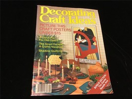 Decorating &amp; Craft Ideas Magazine January 1984 Quick Fix for Old Chairs - £7.99 GBP