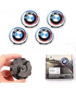 BMW 50th Anniversary Emblem Floating Alloy Wheel Center Caps 56mm 361224... - $103.43 CAD