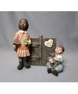 Sarah&#39;s Attic Figurine &quot;Love Starts With Children II&quot; Boy &amp; Girl (Vintag... - £17.98 GBP