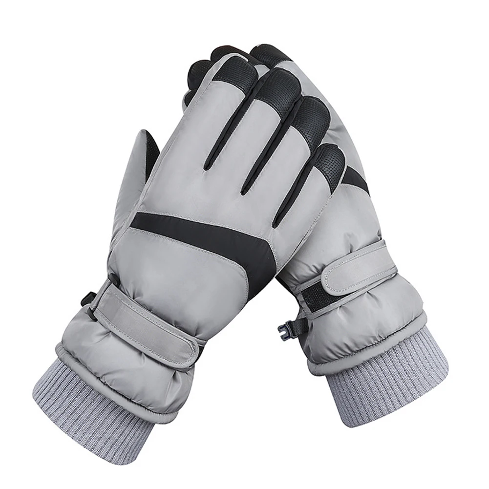 Ouch screen fleece motorcycle riding gloves anti slip windproof snow gloves full finger thumb200