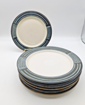 Mikasa Potters Craft FIRESONG Salad Plates 8 1/4&quot; Japan Set Of 6 HP300 - £69.51 GBP