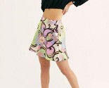 FREE PEOPLE Womens Skirt Phoebe Mini Sugar &amp; Spice Elegant Multicolor Si... - £37.60 GBP