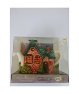 THOMAS KINKADE 2005 Red Brick Cottage Teapot Removable Chimney - £7.60 GBP