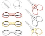 6Pcs Folding Scissors, Portable Stainless Steel Travel Scissors, Glasses... - £15.79 GBP