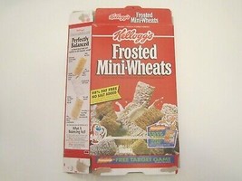 Empty Cereal Box 1994 KELLOGG&#39;S Frosted Mini-Wheats REN &amp; STIMPY [Z201j6] - £17.34 GBP