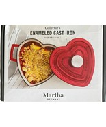 Martha Stewart Collection Enameled Cast Iron 2-Qt. Heart-Shaped Casserol... - £42.78 GBP