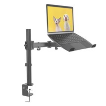 Single Monitor Laptop Mount, Adjustable Monitor Desk Mount With Vesa Laptop Tray - £54.13 GBP