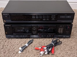 Works Great SONY TC-W380 Stereo Tape Deck &amp; Tuner ST-JX380 FM STEREO/FM-AM - £60.80 GBP
