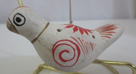 Vintage Mexican Pottery Christmas Ornament Folk Art Painted Bird Dove? - £7.96 GBP