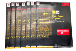 Lot of 7 New Sealed 3M PP2500 Transparency Film -140 Sheets 8.5 x 11 for... - $54.44