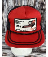 VTG 1990 Case IH Axial Glow Combines Red Snapback Trucker Hat - Made in ... - £31.00 GBP
