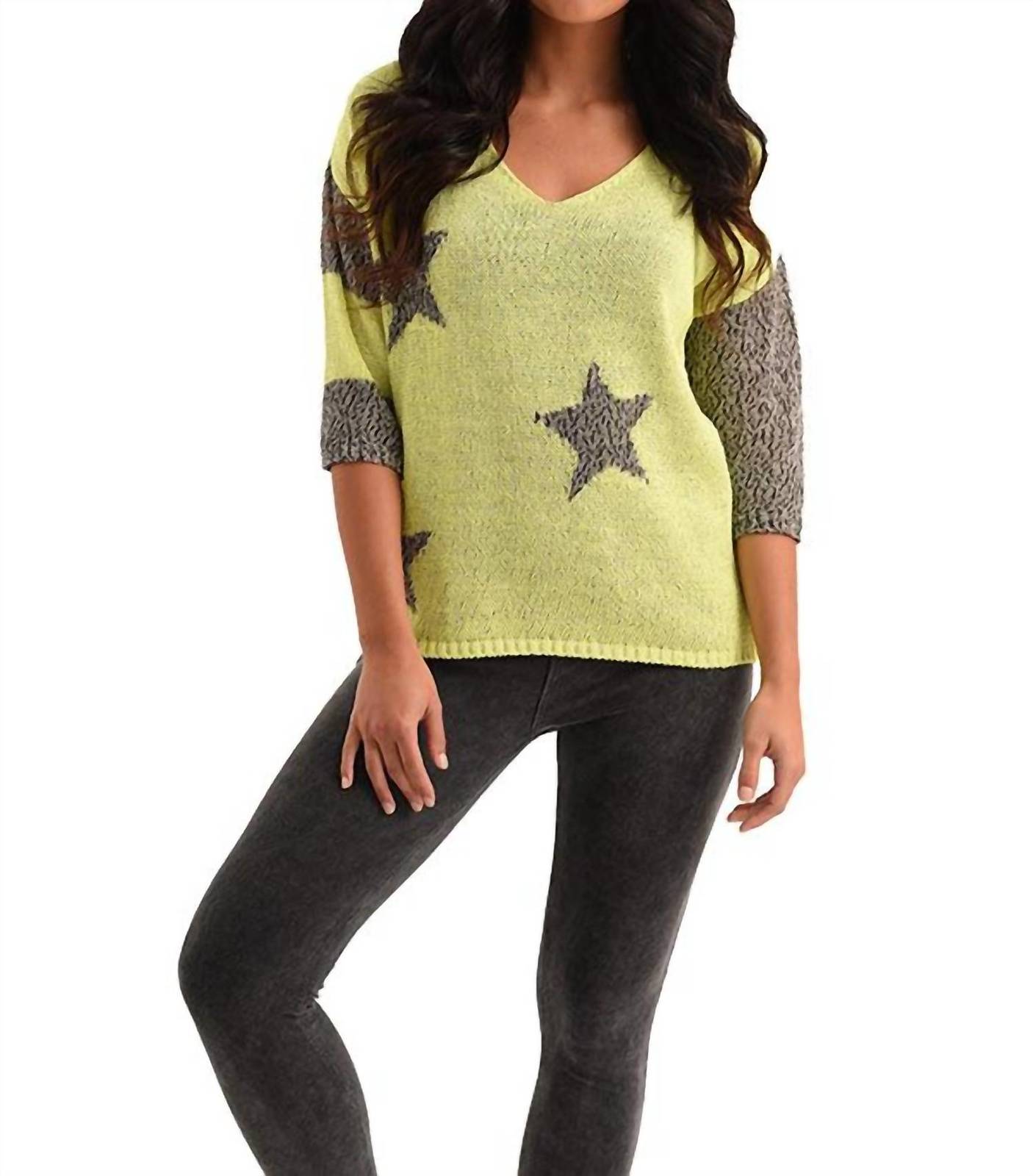 French Kyss mia star crochet top in Kiwi