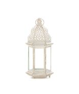 SUBLIME DISTRESSED WHITE LARGE LANTERN - $27.00