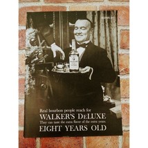 1963 - Walker&#39;s Deluxe Bourbon - PRINT AD Original Vtg Ephemera - $9.89