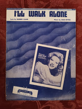 RARE Sheet Music I&#39;ll Walk Alone Dinah Shore Sammy Kahn Jule Styne 1944 - £12.74 GBP
