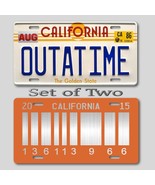 Back to the Future LICENSE PLATE OUTATIME ULTIMATE COLLECTORS Tags SET o... - £14.05 GBP