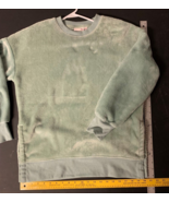 Sweatshirt So Brand Crew Neck Women Small Terry Cloth Light Green - $13.43 CAD