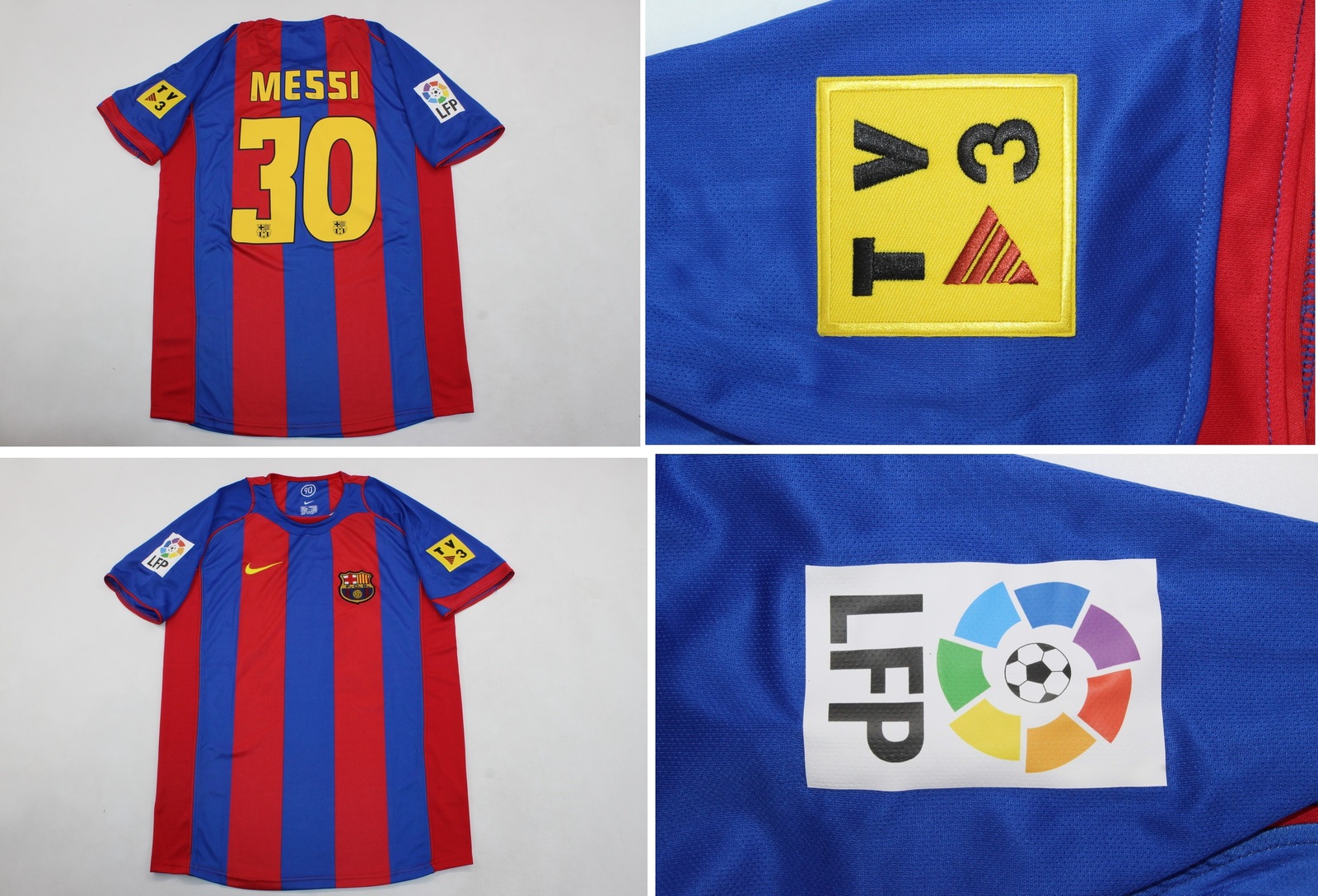 Fc barcelona 2004 2005 jersey shirt messi home short sleeve playera chamarra LFP