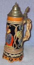 Lidded German Musical Bier Beer Stein Half Liter The Gangs All Here - £27.52 GBP