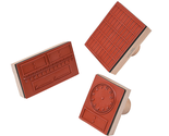 NEW Measurement Rubber Stamp Set 3 Ct time length bar graph educational ... - $7.95