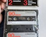 New Tone Master 90min Cassette Tapes Low Noise 2 Sealed Cassettes No Case - $12.19