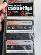 New Tone Master 90min Cassette Tapes Low Noise 2 Sealed Cassettes No Case - $12.19