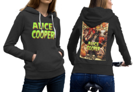 Alice Cooper High-Quality Women&#39;s Black Hoodie - £27.52 GBP