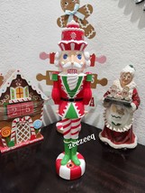 Christmas Candyland LIGHT UP MUSIC Nutcracker Figure Figurine Statue 14&quot; - $32.99